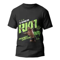 تیشرت مشکی با طرح رندی اورتون