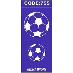 شابلون سیلک کد 755 طرح توپ فوتبال