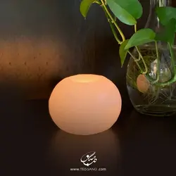 شمعدان سنگ نمک طرح کره