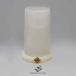 آباژور سنگ نمک طرح استوانه پایه سنگی