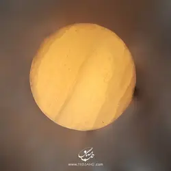 آباژور سنگ نمک طرح استوانه پایه سنگی