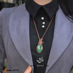 گردنبند زنانه سنگ مالاکیت NT-771