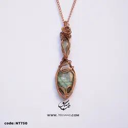 گردنبند زنانه سنگ لابرادوریت NT-750