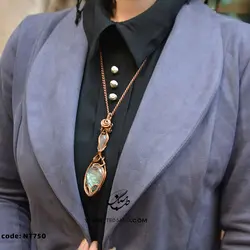 گردنبند زنانه سنگ لابرادوریت NT-750