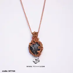 گردنبند زنانه سنگ سودالیت NT-744