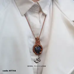 گردنبند زنانه سنگ سودالیت NT-744