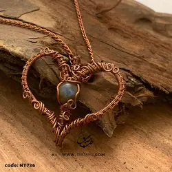 گردنبند زنانه لابرادوریت کد NT-736