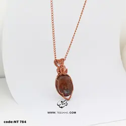 گردنبند زنانه سنگ عقیق NT-784