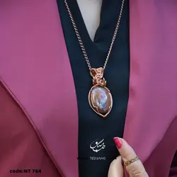 گردنبند زنانه سنگ عقیق NT-784