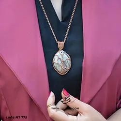 گردنبند زنانه سنگ گارنت NT-778