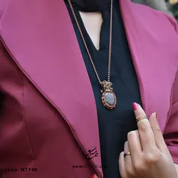 گردنبند زنانه سنگ جاسپر NT-740