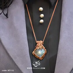 گردنبند زنانه سنگ لابرادوریت NT-112