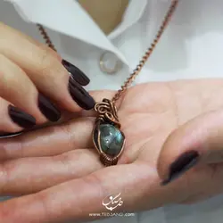 گردنبند زنانه سنگ لابرادوریت NT-121