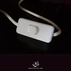 آباژور سنگ نمک طرح کاسه مربع پایه سنگی