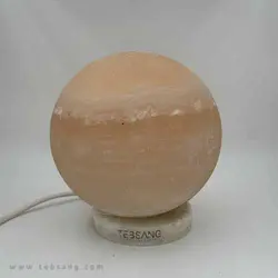 آباژور سنگ نمک طرح کره/کد ZC-1236 - طب سنگ
