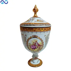 ست پذیرایی و گلاب پاش 6 تیکه چینی لردشید مدل دانسی