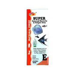 دارو بیماری های باکتریایی خارجی و قارچی اوشن فری Super External Bacteria & Fungus Away E Ocean Free