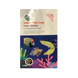 غذای ماهی میگو پوست کنده برند توان فارم Super Shrimp