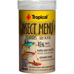 غذا ماهی تروپیکال Insect menu xxs tropical