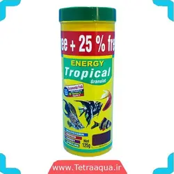 غذا ماهی آکواریوم تروپیکال گرانول 125گرمی