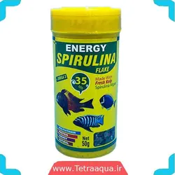 غذا ماهی آکواریوم اسپیرولینا فلیک 50گرمی