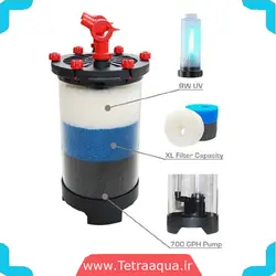 فیلتر سطلی دارای UV آکواریوم cfs700 برند اودیسه