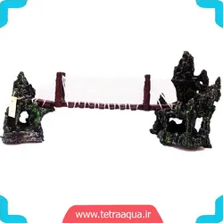 پلی استر پل چوبی 3 تیکه بزرگ آکواریوم زیبا و شیک