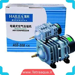 پمپ هوای پیستونی آکواریوم مدل aco-308 برند هایلا