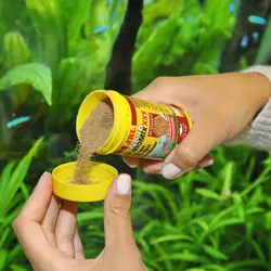 غذای اصلی ماهیان کوچک آکواریومی 1 الی 3 سانتی متری برند جی بی ال | فروشگاه آنلاین آکواریوم تترا