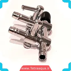 ترمینال تقسیم هوای آکواریوم 2 خروجی استیل