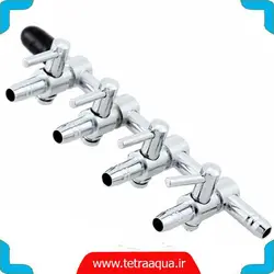 ترمینال تقسیم هوای آکواریوم 4 خروجی استیل