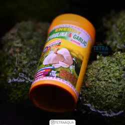 غذا ماهی آکواریوم اسپیرولینا گارلیک گرانول 110گرمی