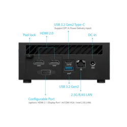 مینی کامپیوتر ایسوس مدل PN64 i7 16-1