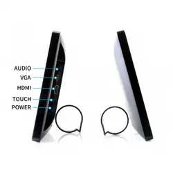 نمایشگر لمسی Waveshare 11.6 رنگی IPS لمسی خازنی 1920x1080 با ورودی HDMI دارای کاور شیشه ای تایپ H