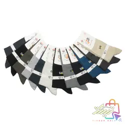 پک جوراب مردانه نانو با الیاف نخ پنبه ترکیه برند EZEL در 6 طرح متفاوت