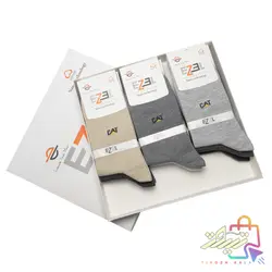 پک جوراب مردانه نانو با الیاف نخ پنبه ترکیه برند EZEL در 6 طرح متفاوت