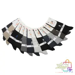 پک جوراب مردانه نانو با الیاف نخ پنبه ترکیه برند EZEL در 6 طرح متفاوت