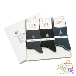 پک جوراب مردانه نانو با الیاف نخ پنبه ترکیه برند EZEL در 6 طرح متفاوت