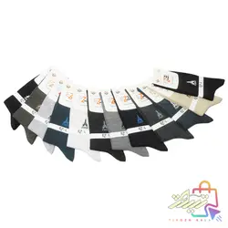 پک جوراب مردانه نانو با الیاف نخ پنبه ترکیه برند EZEL در 6 طرح متفاوت