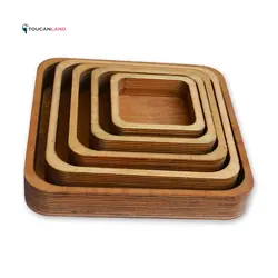 سینی مربع 5 تیکه چوبی پلی وود