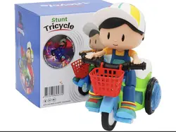 موتورسوار تک چرخ زن موزیکال اسباب بازی دارای رقص نور - اسباب بازی توی نت