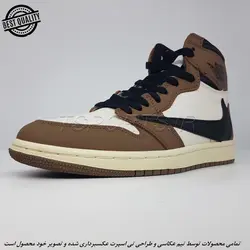 NIKE AIR JORDAN 1 TRAVIS SCOTTE (MASTER QUALLITY) نایک ایر جردن 1 ترویس اسکات (مستر کوآلیتی)