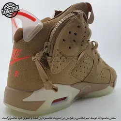 NIKE AIR JORDAN RETRO 6 TRAVIS SCOTTE (MASTER QUALLITY) نایک ایر جردن رترو 6 ترویس اسکات (مستر کوآلیتی)