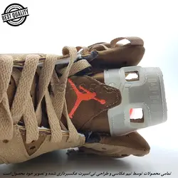 NIKE AIR JORDAN RETRO 6 TRAVIS SCOTTE (MASTER QUALLITY) نایک ایر جردن رترو 6 ترویس اسکات (مستر کوآلیتی)