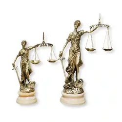 قیمت و خرید تندیس فرشته عدالت برنجی با پایه سنگی | فروشگاه وکلا