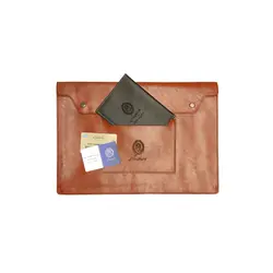 پوشه دکمه دار چرم وکلا