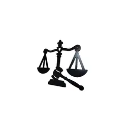 مينيمال فلزی مدل چکش و ترازو عدالت
