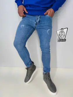 شلوار جین آبی زاپ دار کد 919 در مجموعه اینترنتی ونوس مد