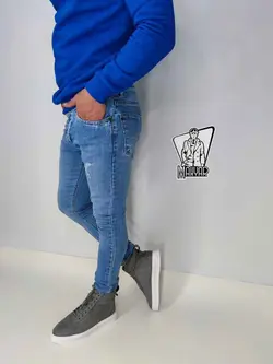 شلوار جین آبی زاپ دار کد 919 در مجموعه اینترنتی ونوس مد