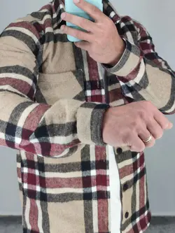 پیراهن چهارخونه پشمی کد 922 شیک و خاص در مجموعه ونوس مد